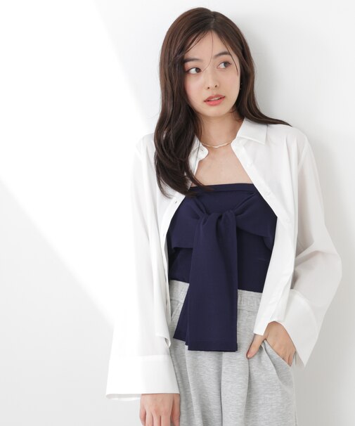 〈a／mie〉リボンニットビスチェ　26SS