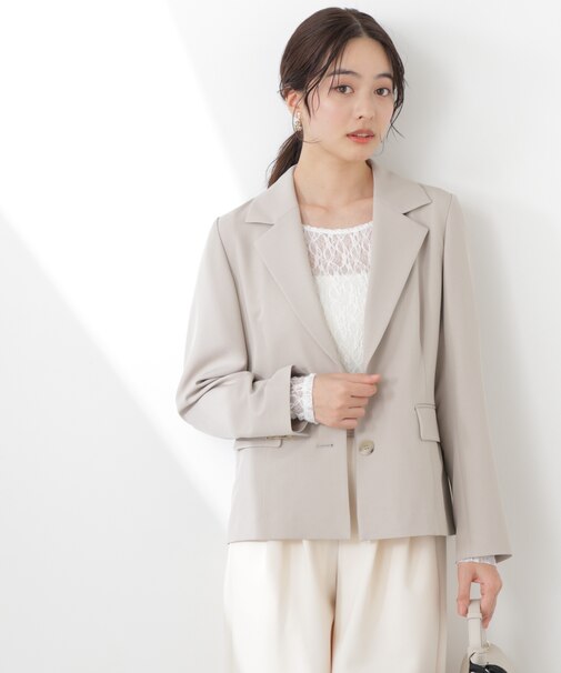 ミディアムショートテーラードジャケット