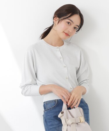 ＜ウォッシャブル／UV＞ベーシックカーディガン