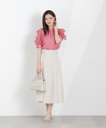 サイドベルトフレアスカート 26SS