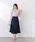 サイドベルトフレアスカート