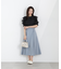 サイドベルトフレアスカート