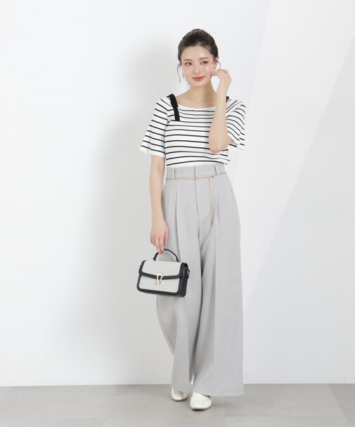 チェーン付きワイドパンツ　26SS