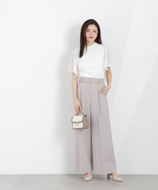 チェーン付きワイドパンツ　26SS