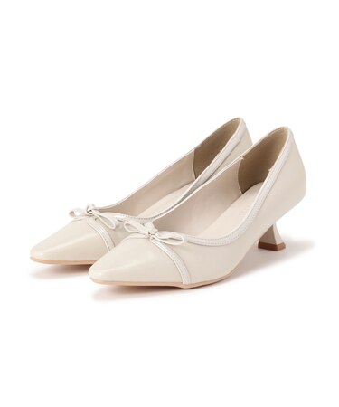 リボンパンプス