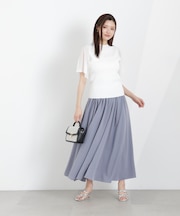 ゴムシャーリングギャザースカート