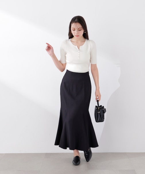 ＜ウォッシャブル＞ハイウエストマーメイドスカート　26SS