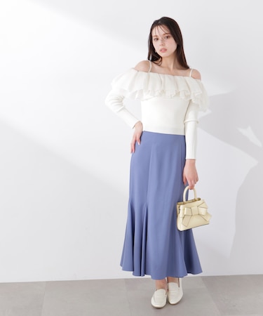 ＜ウォッシャブル＞ハイウエストマーメイドスカート　26SS