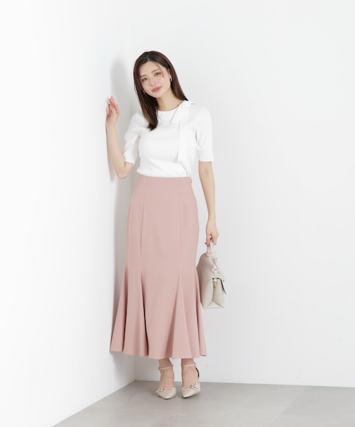 ＜ウォッシャブル＞ハイウエストマーメイドスカート　26SS