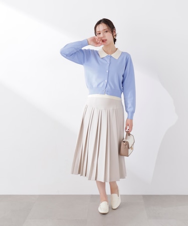 ミディープリーツスカート　26SS