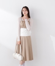 ミディープリーツスカート　26SS