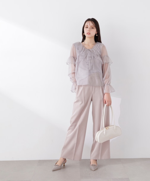 サイドリボンタックパンツ　26SS