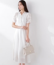 ストレッチレース襟付きワンピース　26SS