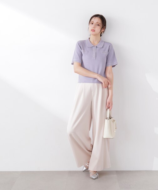 ウエストリブワイドパンツ　26SS