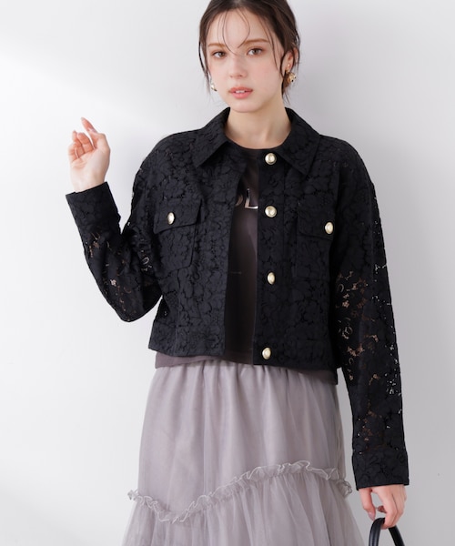 レースブルゾン 26SS｜プロポーションボディドレッシングの通販｜&mall