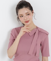 ＜UV＞サイドリボンニット　26SS