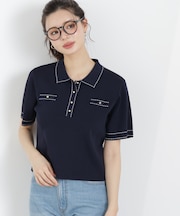 ＜UV＞衿付きステッチラインニット　26SS