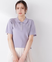 ＜UV＞衿付きステッチラインニット　26SS