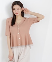 部分シアーペプラムニット　26SS