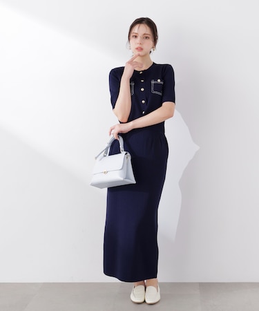 〈a/mie〉ステッチニットSETUP 26SS