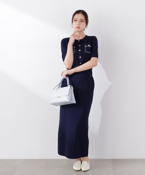 〈a/mie〉ステッチニットSETUP 26SS