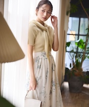 花柄チュールスカート 26SS