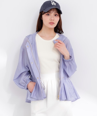 シアーペプラムブルゾン