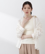 〈a／mie〉ドロストスリーブシャツ