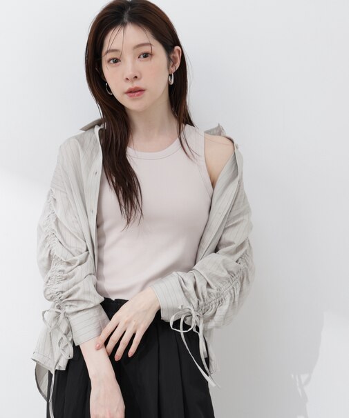 〈a/mie〉カップ付きアメスリ 26SS