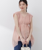 レーストリミングヘムブラウス 26SS