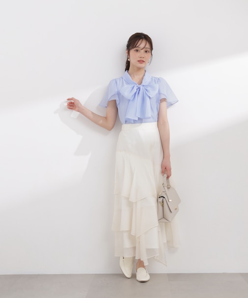 ランダムティアードシアースカート