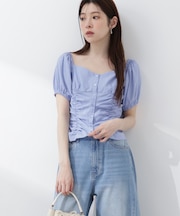 〈a／mie〉パフスリーブドロストブラウス 26SS