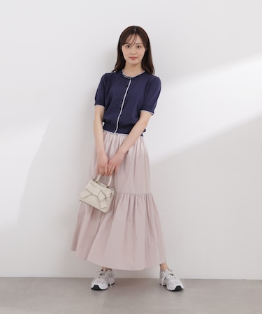 タフタギャザースカート