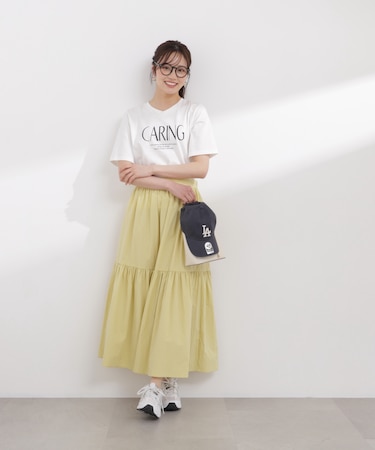 タフタギャザースカート