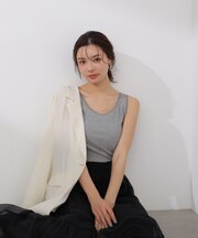 チュールトリムタンクトップ 26SS