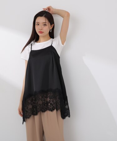〈a／mie〉ヘムレースキャミソール