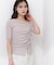 〈a／mie〉アシメドロストカットソー26SS