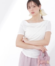 〈a／mie〉アシメドレーププルオーバー