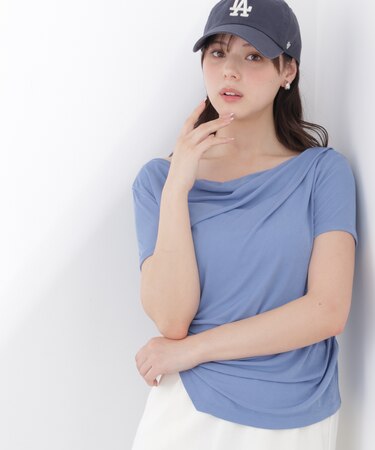 〈a／mie〉アシメドレーププルオーバー