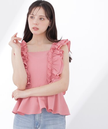 フリルブラウス