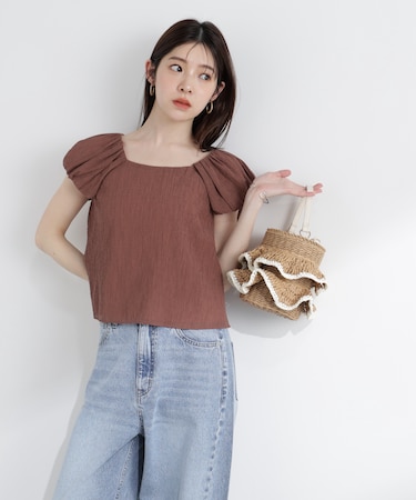 バルーンスリーブブラウス
