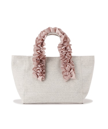 フリルハンドルトートバッグ