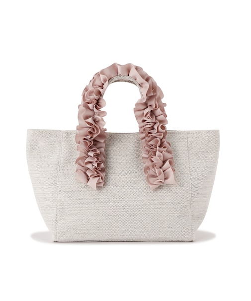 フリルハンドルトートバッグ