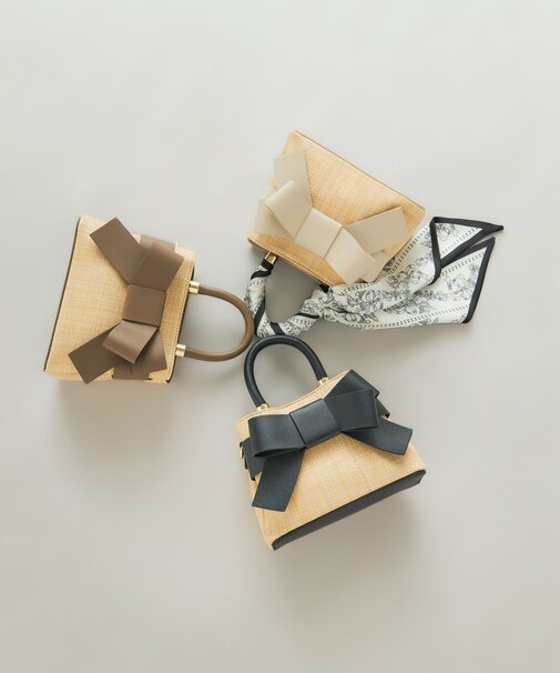 雑材フロントリボンバッグミニ