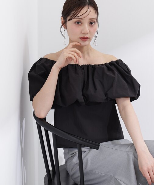 バルーンオフショルブラウス　26SS