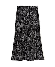 ドット柄マーメイドスカート