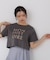 短丈ロゴTシャツ