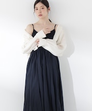 〈a／mie〉タックキャミワンピース26SS