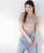 〈a／mie〉ソフトシアーポロ衿ニットトップス26SS