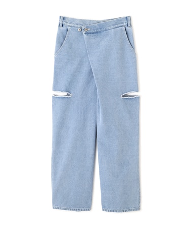 ＜EDIT COLOGNE＞サイドスリットデニムパンツ